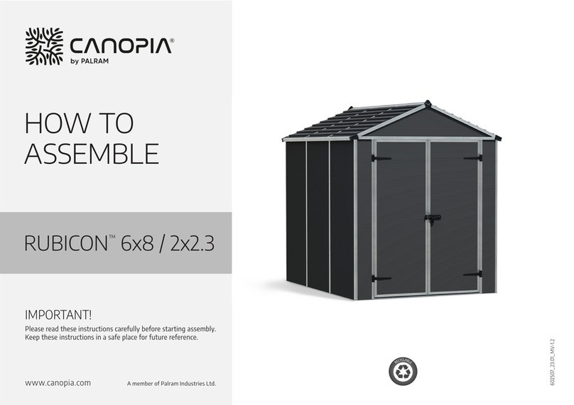 Palram CANOPIA RUBICON 6x8 How to assemble Palram CANOPIA RUBICON 6x8 How to assemble
