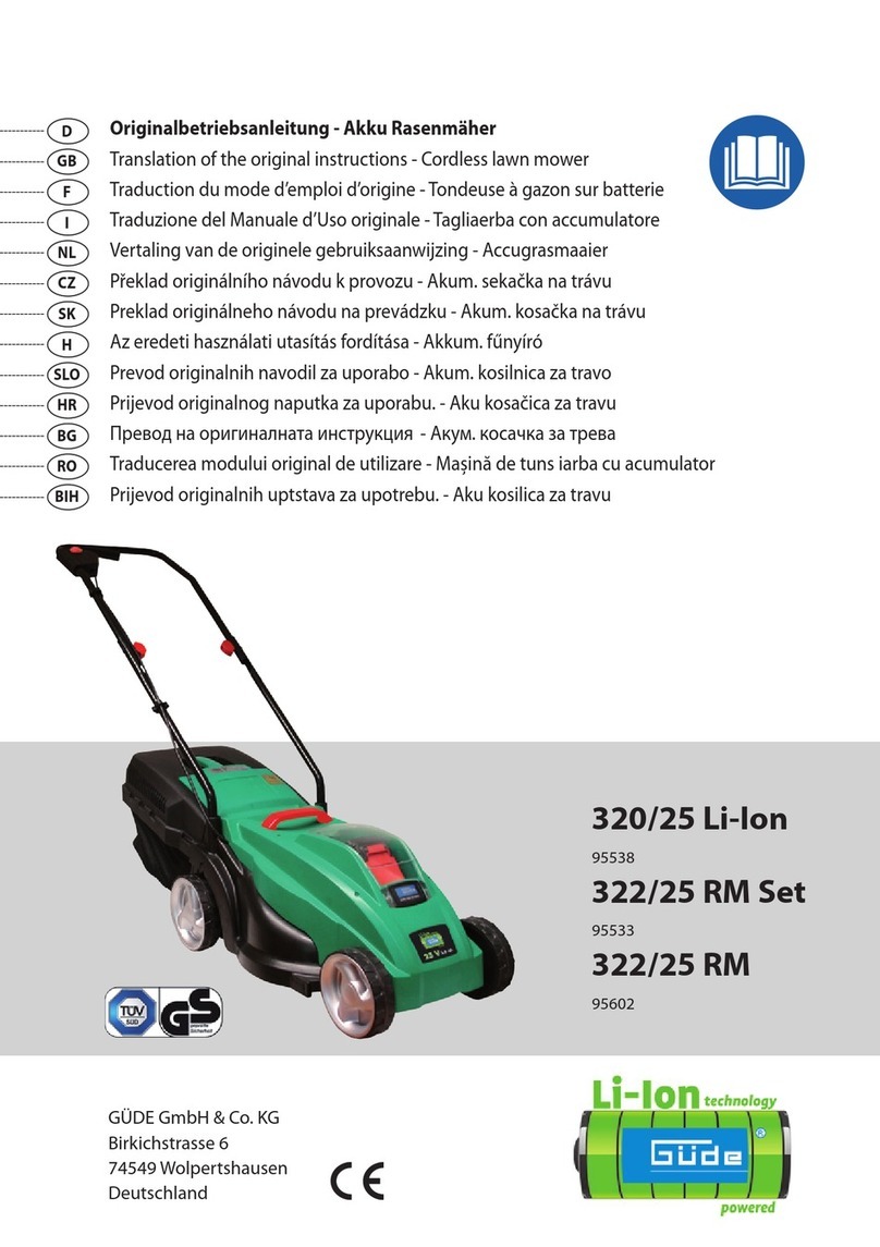 GÜDE 320/25 Li-Ion Original instructions