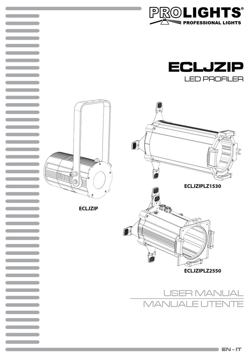 ProLights ECLJZIPLZ1530 user manual