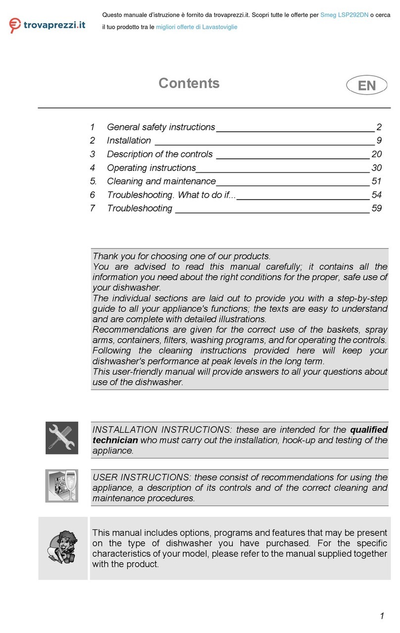 Smeg LSP292DN User manual