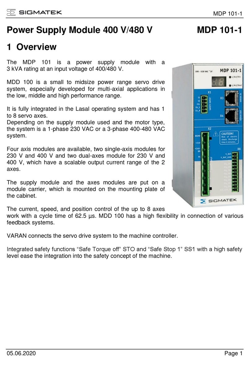 SIGMA TEK MDP 101-1 instruction manual