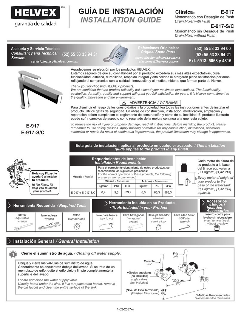 Helvex Clasica E-917-S/C User manual
