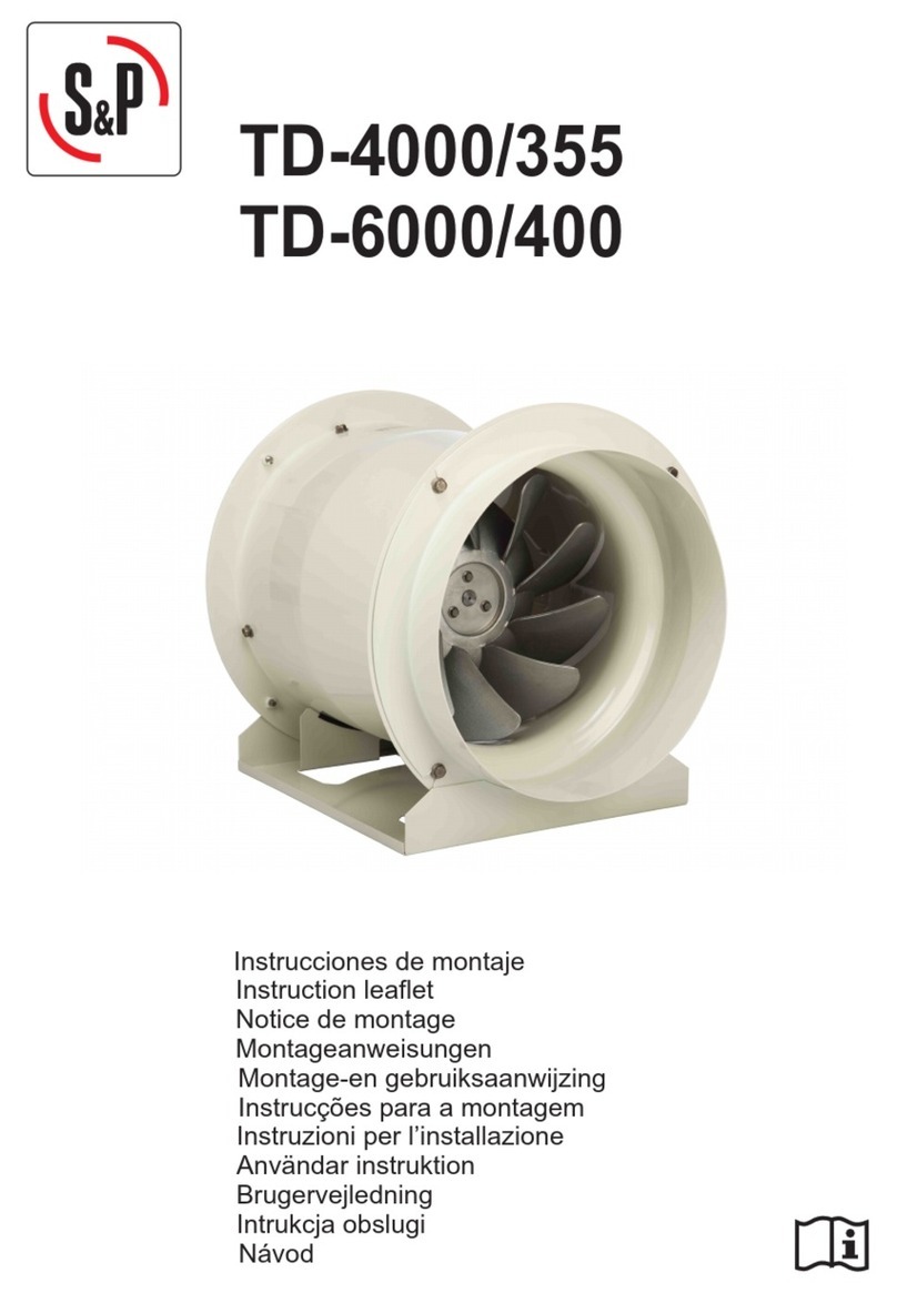 S&P TD-MIXVENT TD-4000/355 Manual