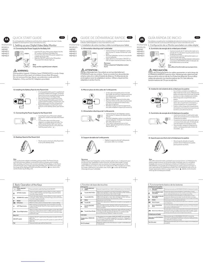 Motorola MBP483-3 User manual