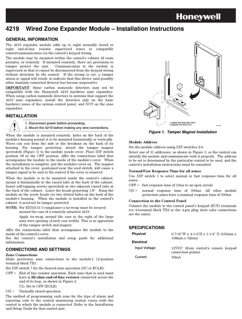 Honeywell 4219 User manual