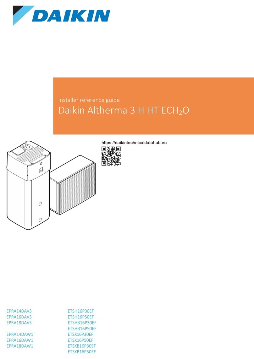 Daikin ETSHB16P30EF Installer's reference guide