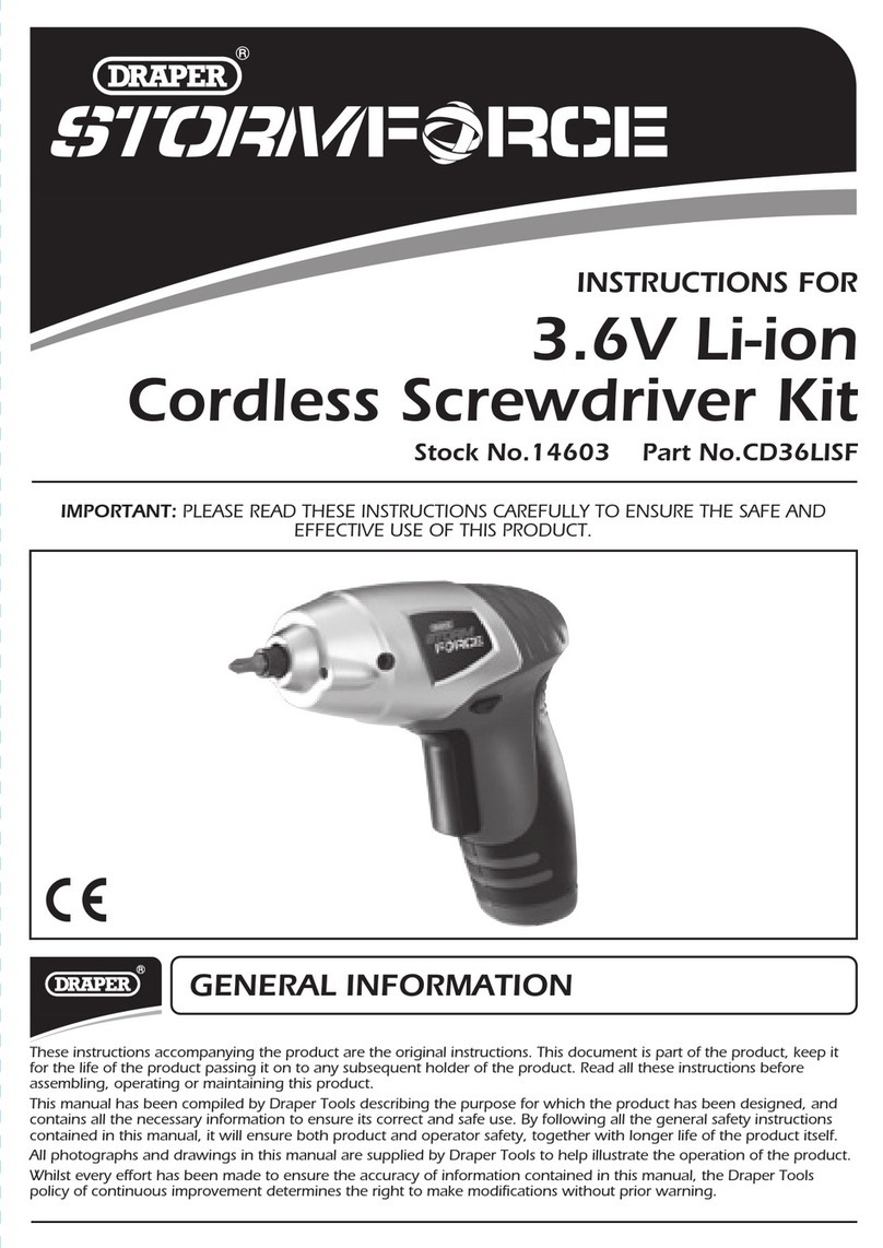 Draper CD36LISF User manual