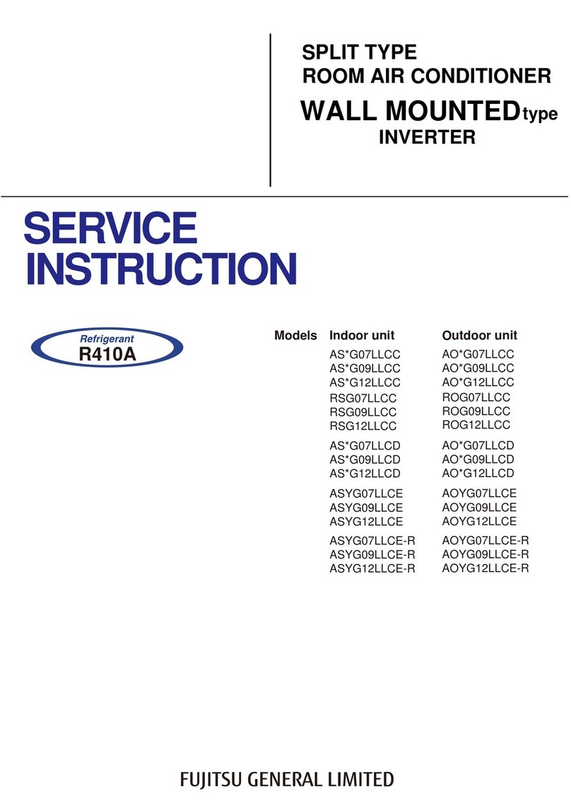 Fujitsu AS G07LLCC Series User manual
