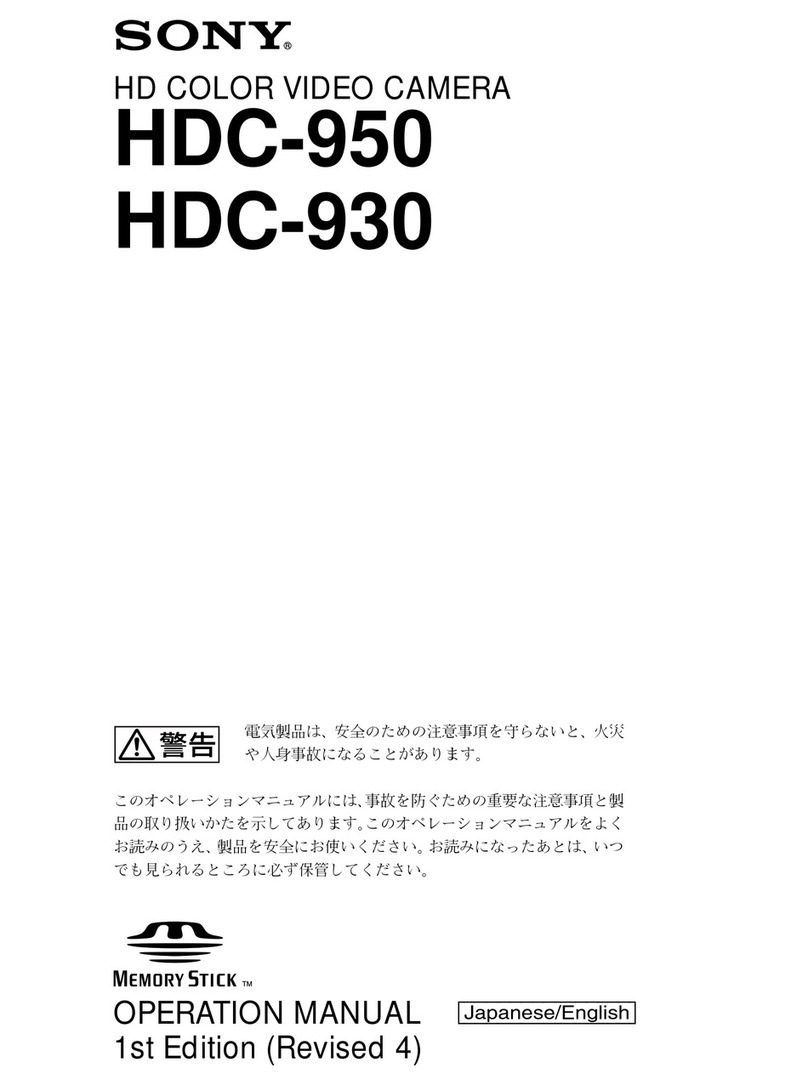 Sony MEMORY STICK HDC-950 Operation manual