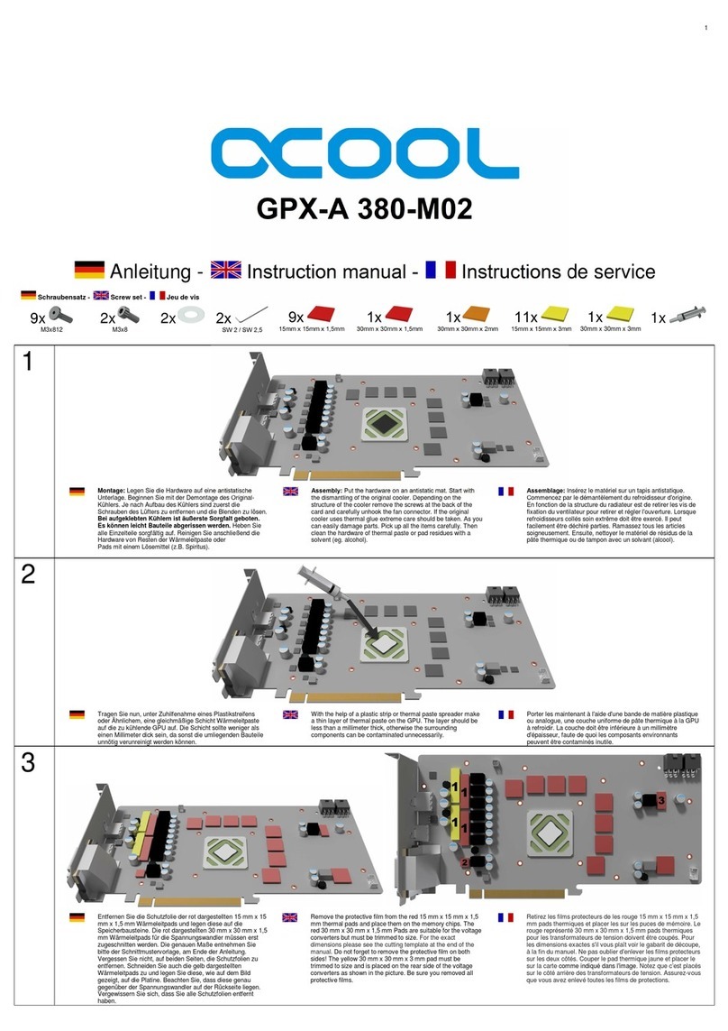 Alphacool GPX-A 380-M02 instruction manual