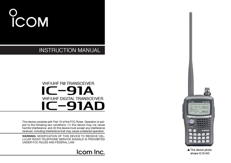 Icom IC-91AD User manual