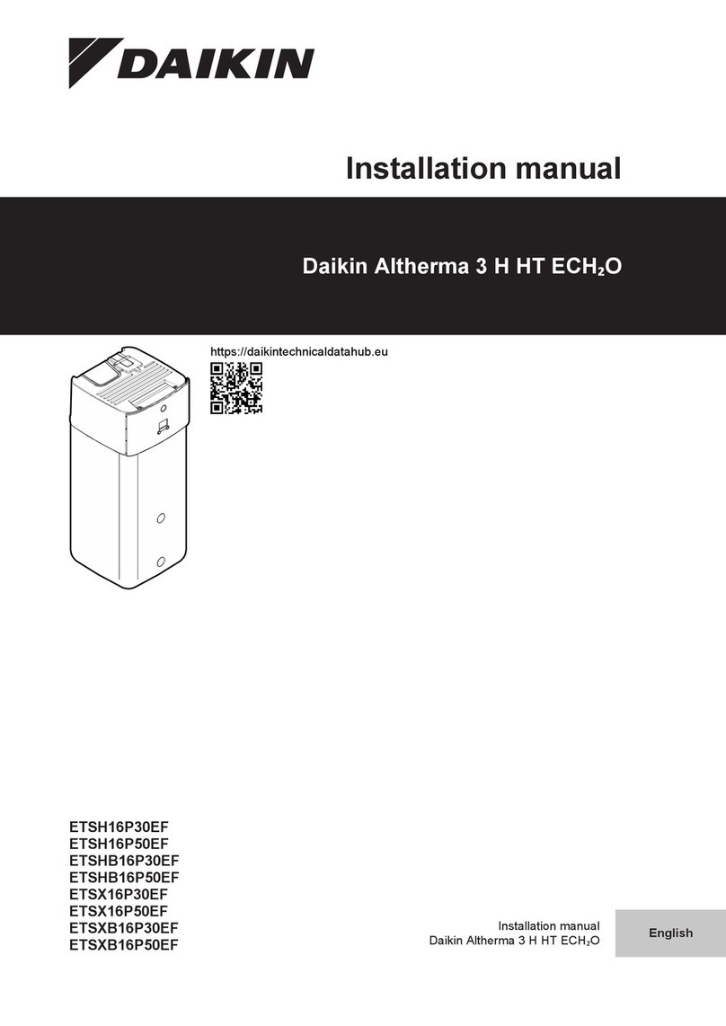 Daikin ETSHB16P50EF installation manual Daikin ETSHB16P50EF installation manual