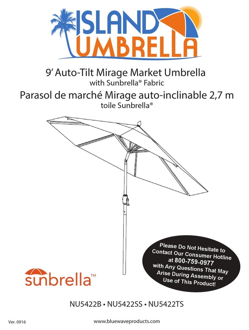 Island Umbrella NU5422B manual