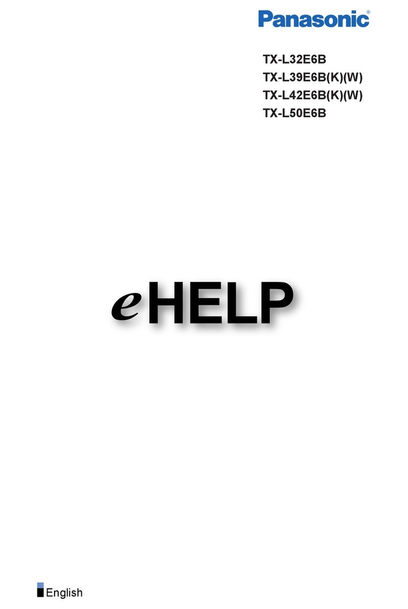 Panasonic TX-L42E6B User manual Panasonic TX-L42E6B User manual