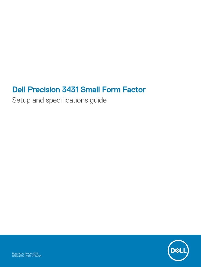 Dell Precision 3431 Small Form Factor Setup and specifications guide