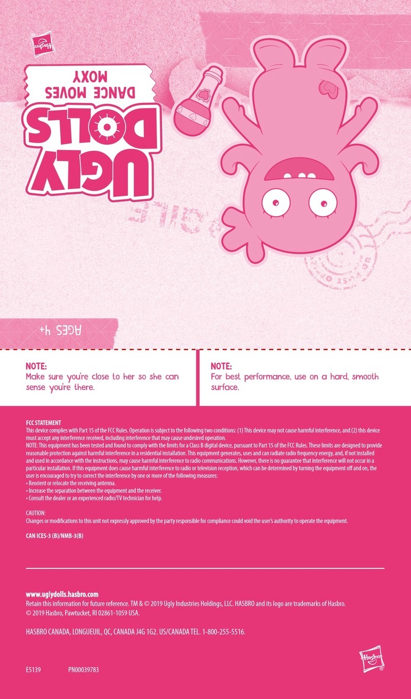 Hasbro Ugly Dolls DANCE MOVES MOXY User manual Hasbro Ugly Dolls DANCE MOVES MOXY User manual