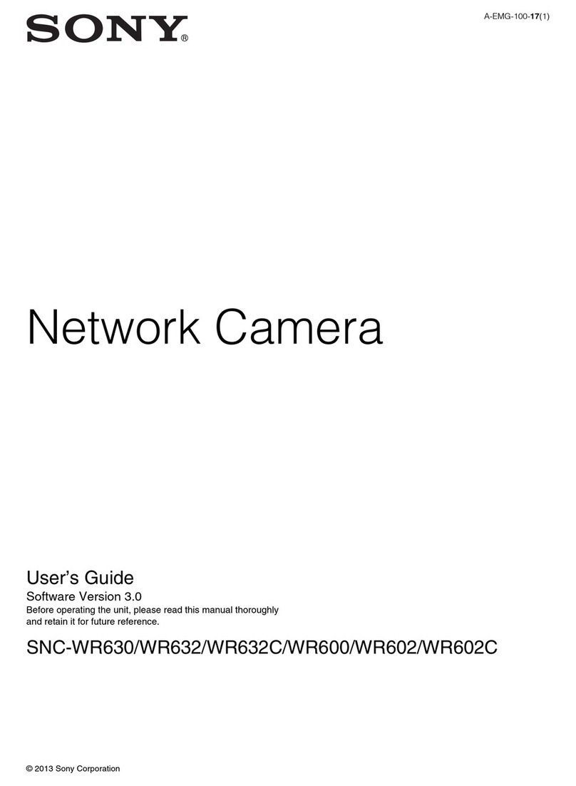 Sony Ipela SNC-WR600 User manual