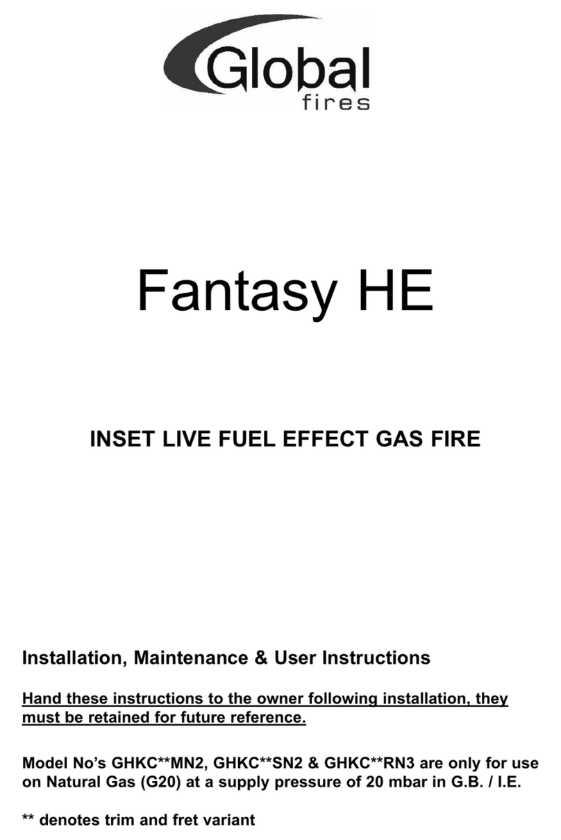 Global Fires Fantasy HE GHKC RN3 Series Mounting instructions Global Fires Fantasy HE GHKC RN3 Series Mounting instructions