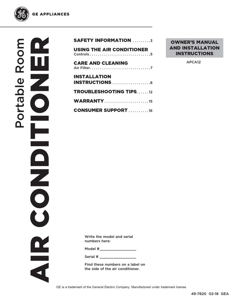 GE APCA12NXMS Operating instructions