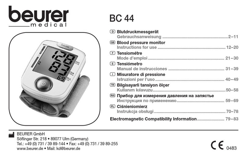 Beurer medical BC 44 User manual