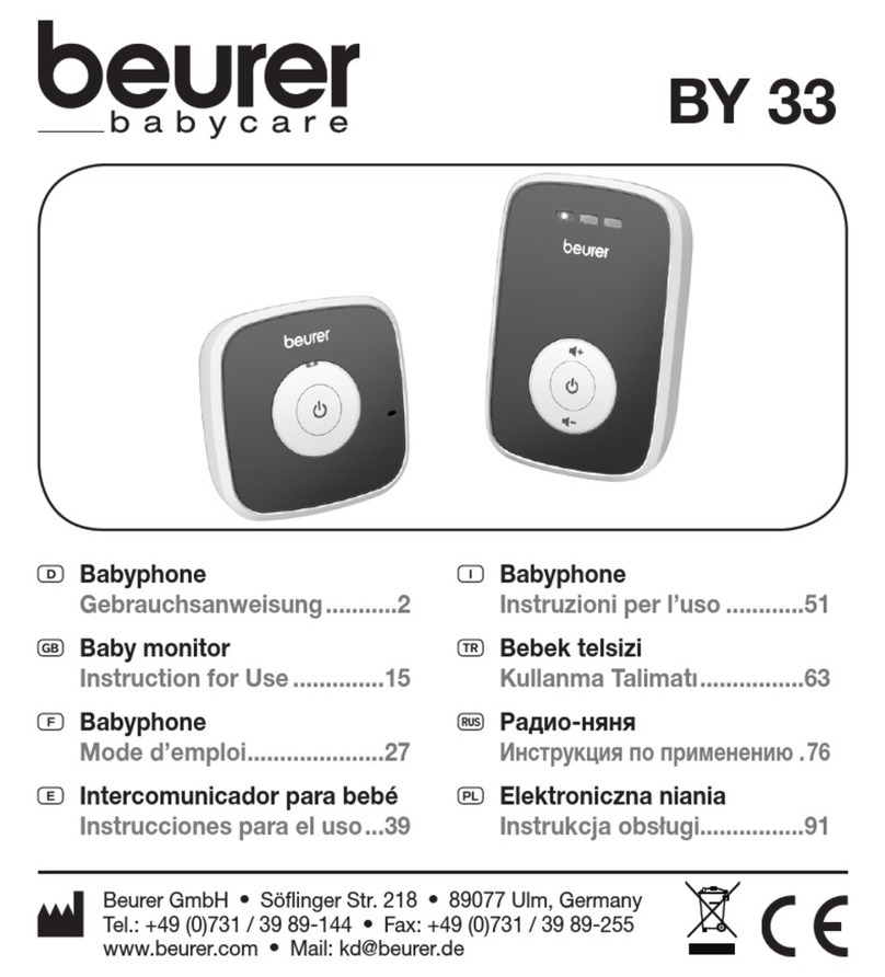 Beurer babycare BY 33 User manual