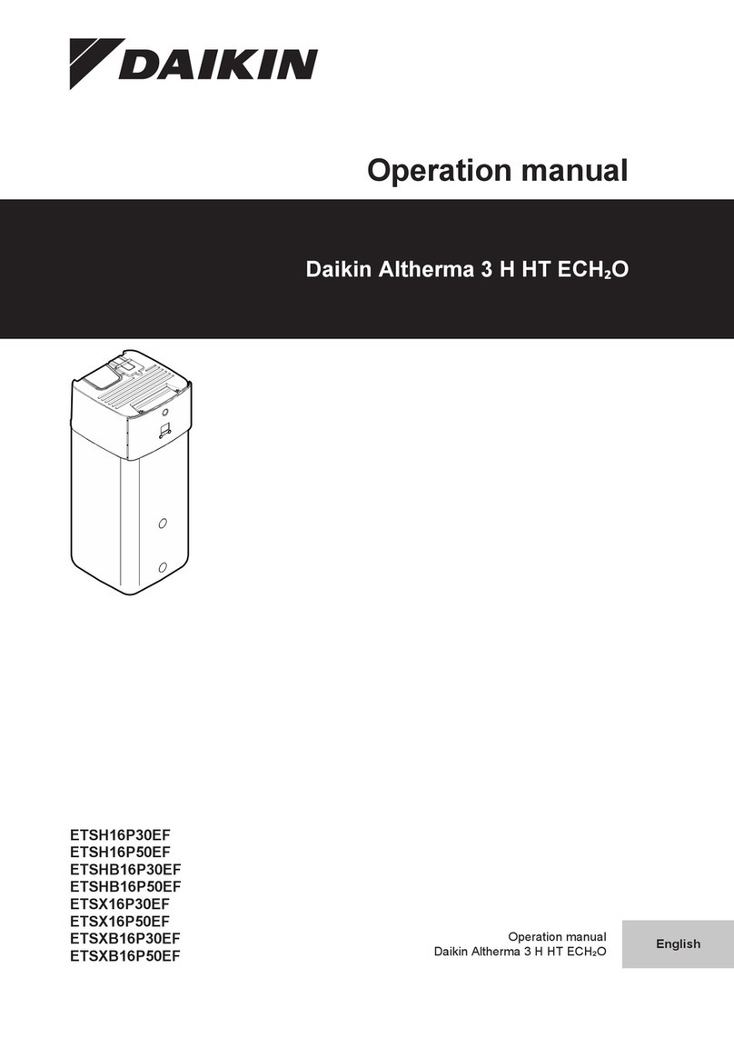 Daikin ETSH16P50EF Operation manual