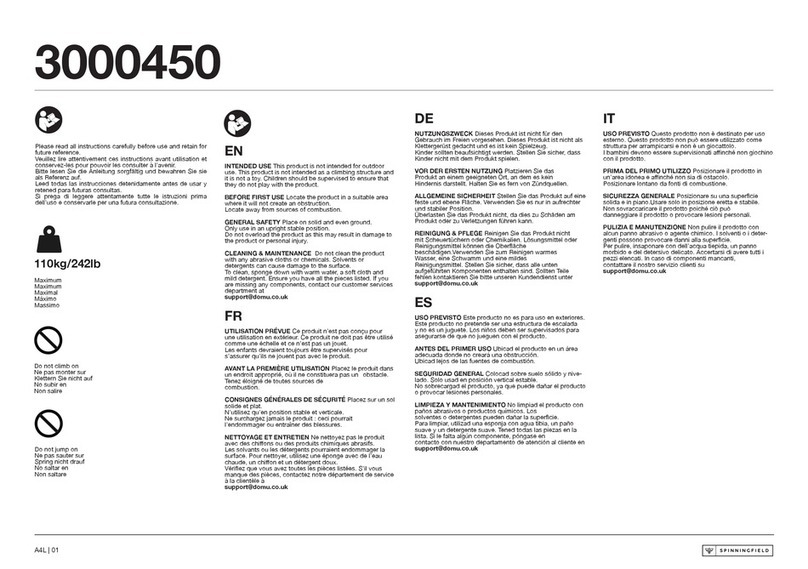 SPINNINGFIELD 3000450 quick start guide
