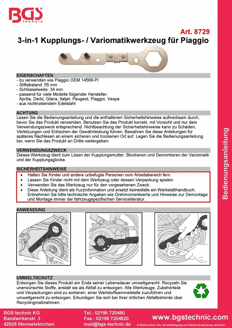 BGS technic 8729 User manual