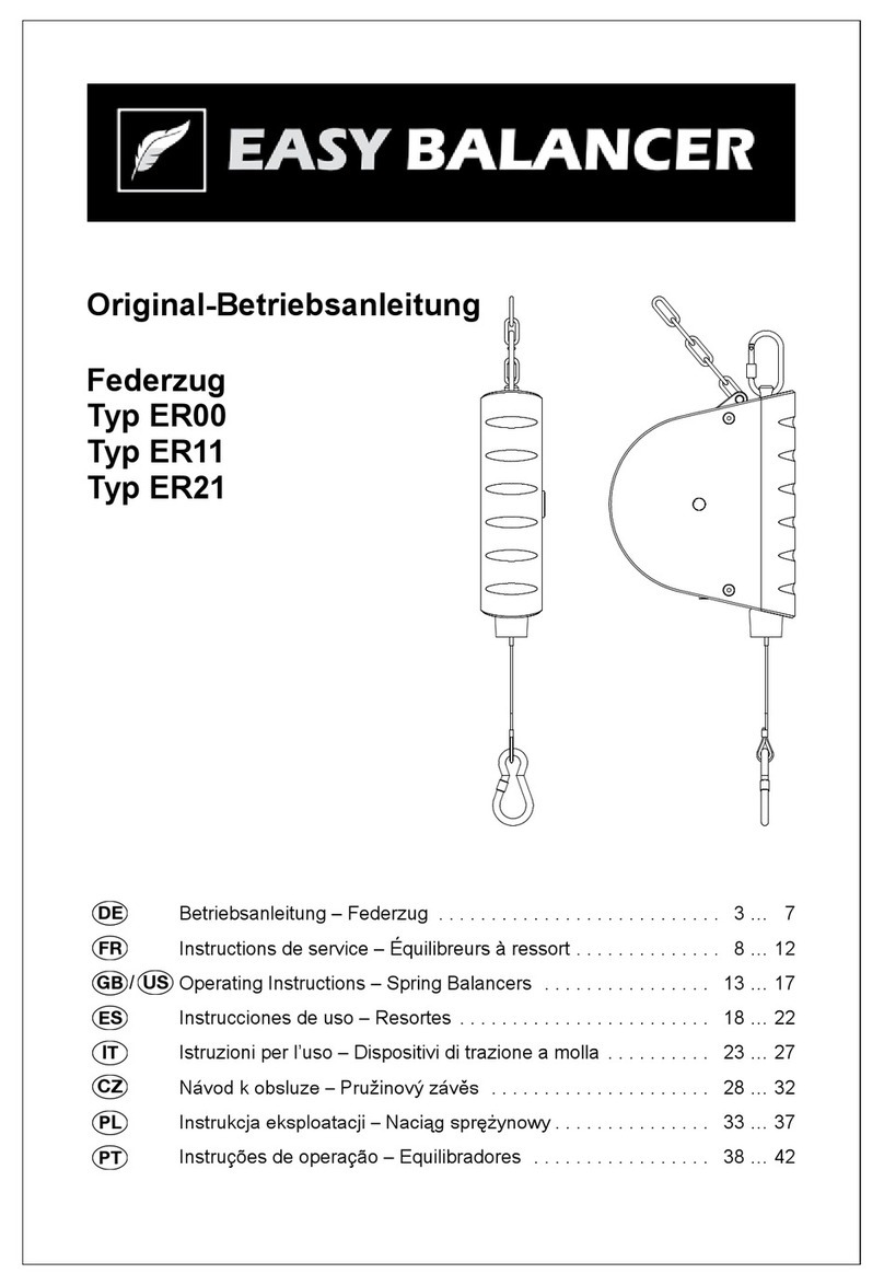 Carl Stahl Kromer EASY BALANCER ER00 Series operating instructions