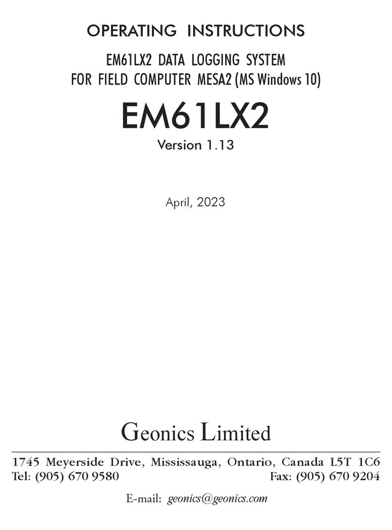 Geonics Limited EM61LX2 User manual