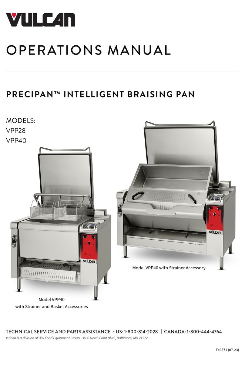 Vulcan-Hart PRECIPAN VPP28 Operation manual