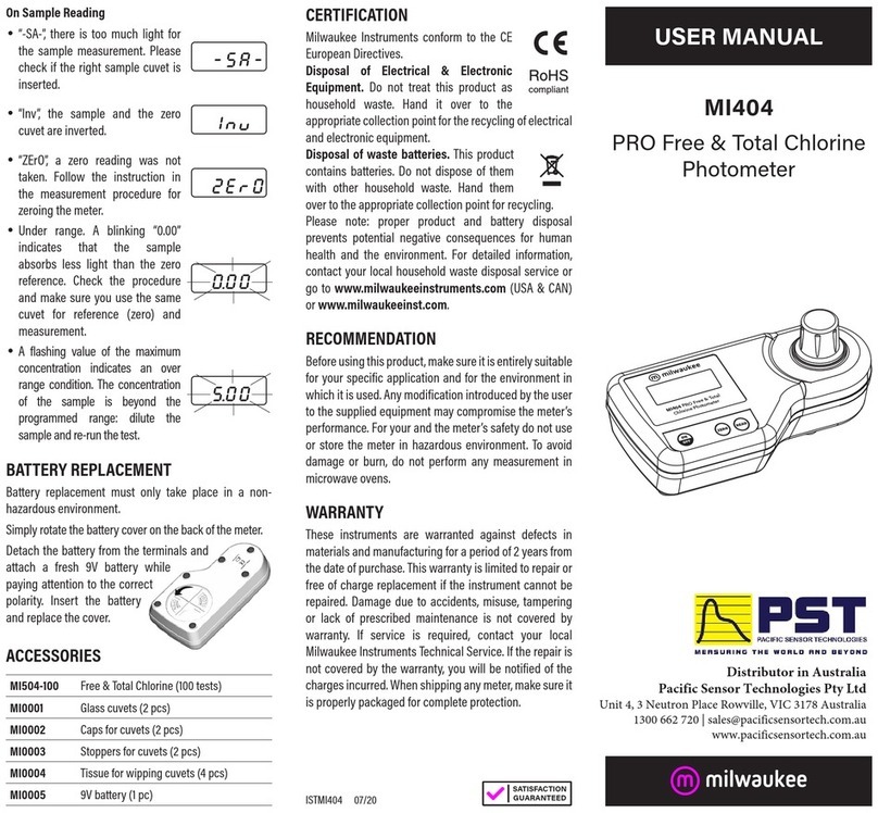Milwaukee MI404 user manual