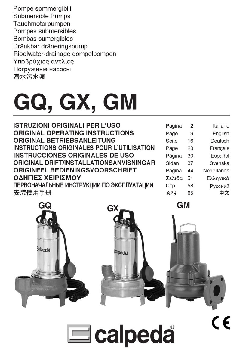 Calpeda GM User manual