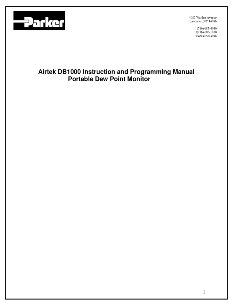 Parker Airtek DB1000 Owner's manual