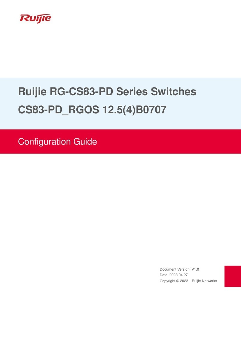 Ruijie RG-CS83-PD Series User manual Ruijie RG-CS83-PD Series User manual