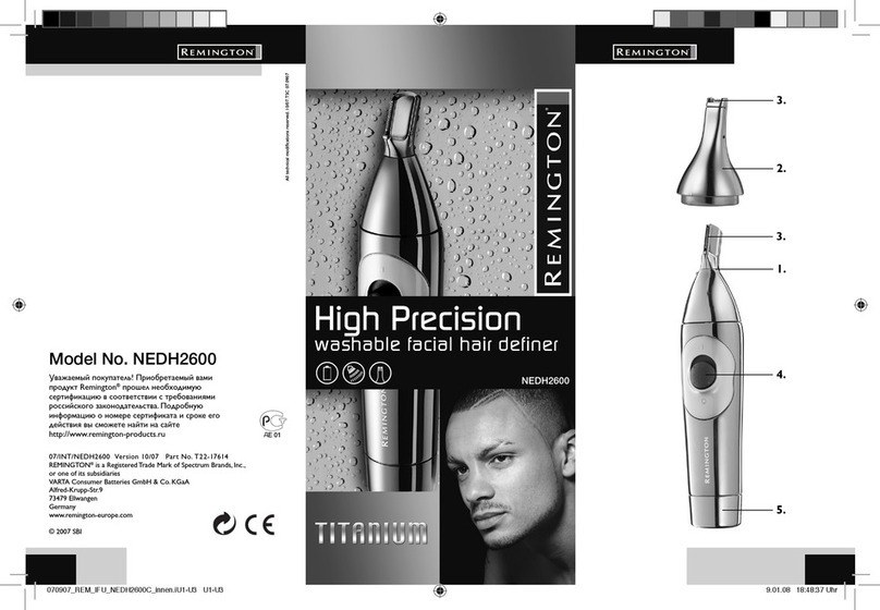 Remington HIGH PRECISION NEDH-2600 User manual