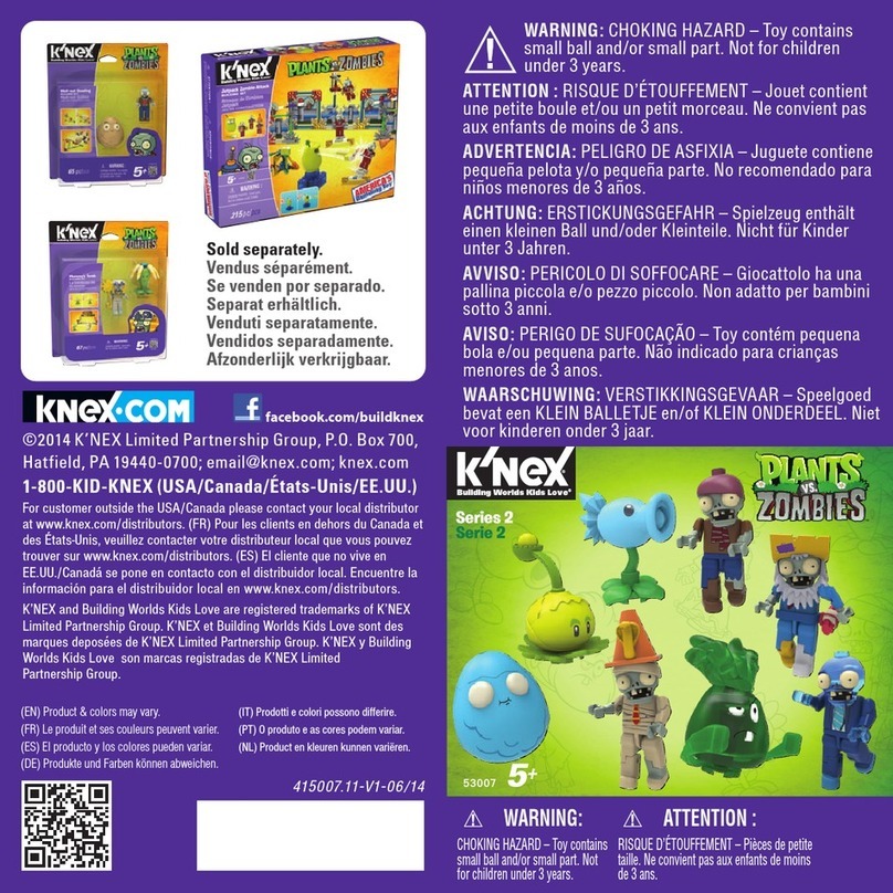 KNEX Plants vs. Zombies Mystery Figures 2 Series User manual KNEX Plants vs. Zombies Mystery Figures 2 Series User manual