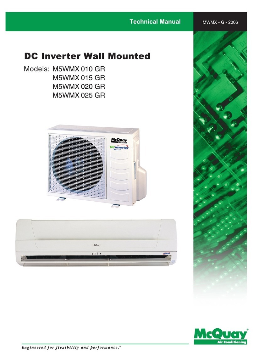 McQuay M5WMX 010 GR Technical manual McQuay M5WMX 010 GR Technical manual