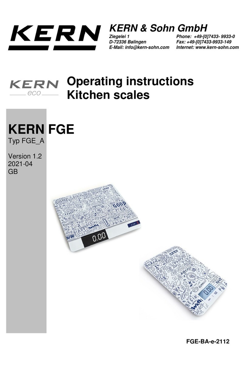 KERN FGE 5K-3 User manual