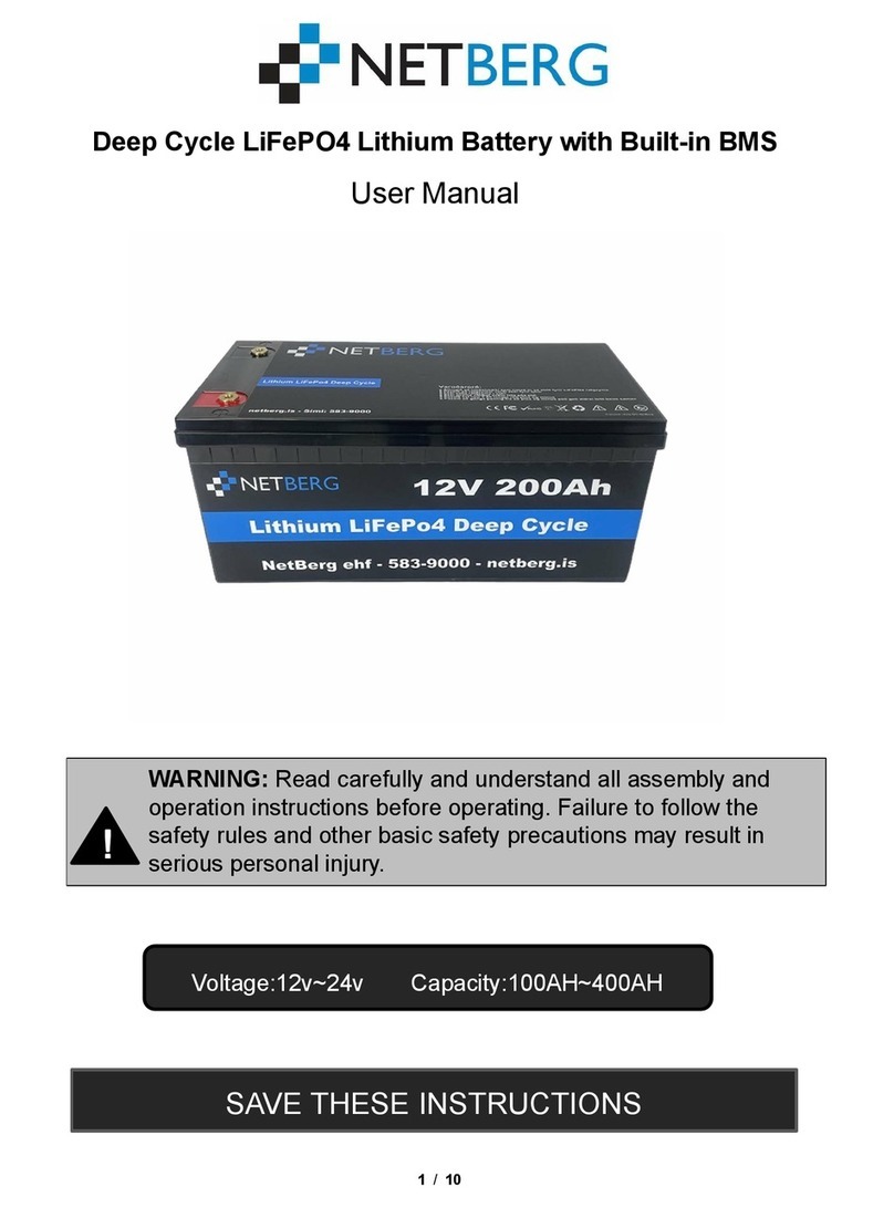 Netberg 12V 100Ah user manual