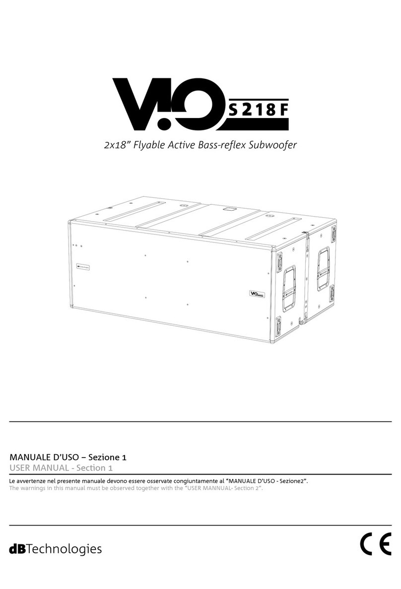 dB Technologies VIO S218F user manual