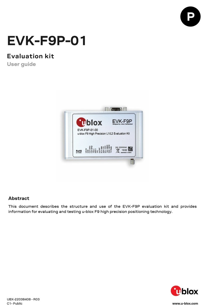 Ublox EVK-F9P-01 user guide