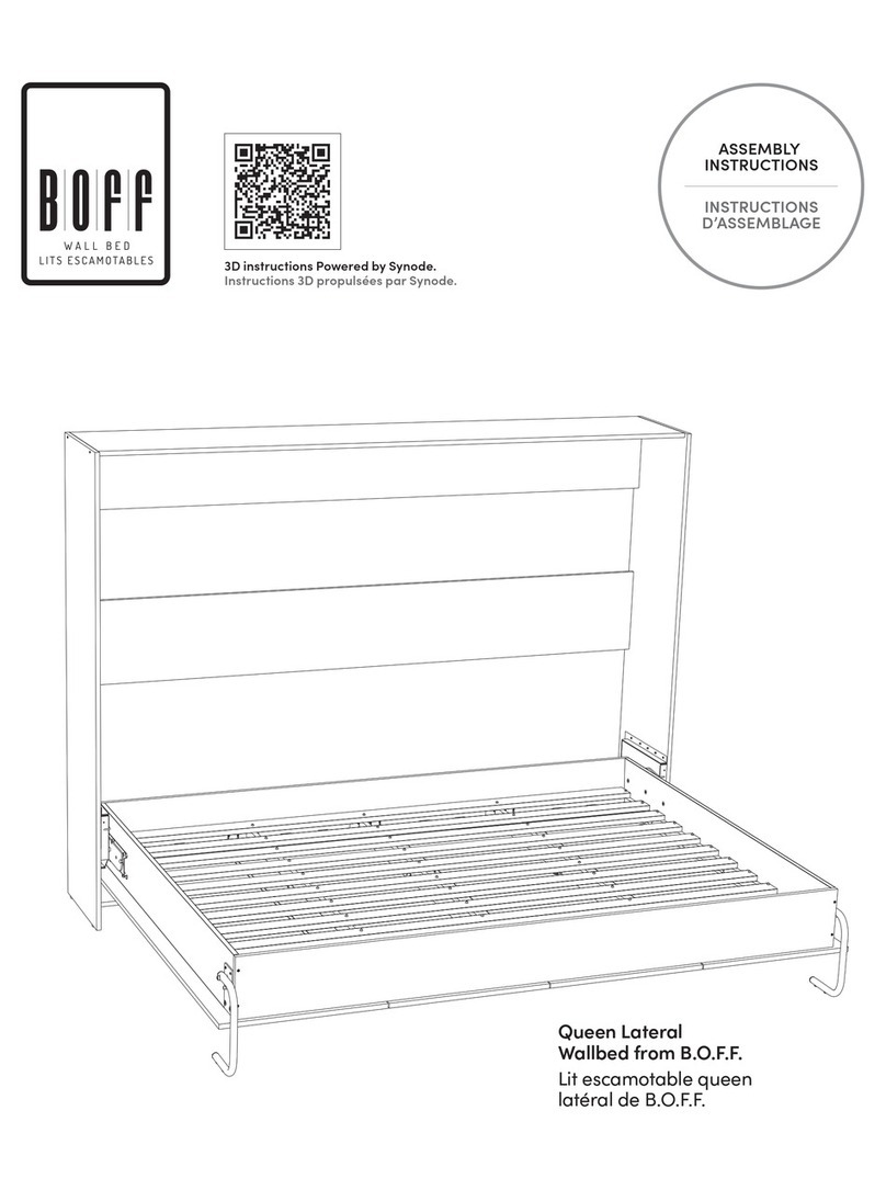 Boff Queen Lateral Wallbed User manual