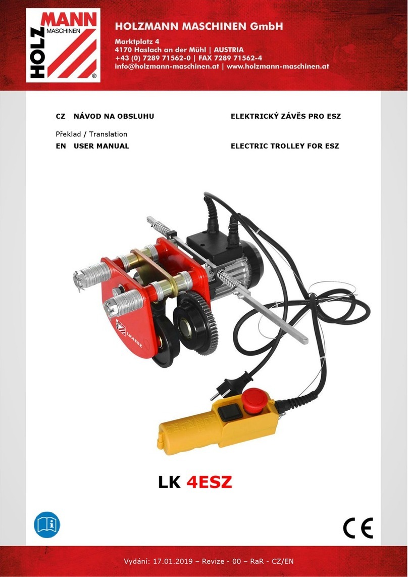 HOLZMANN MASCHINEN LK 4ESZ user manual