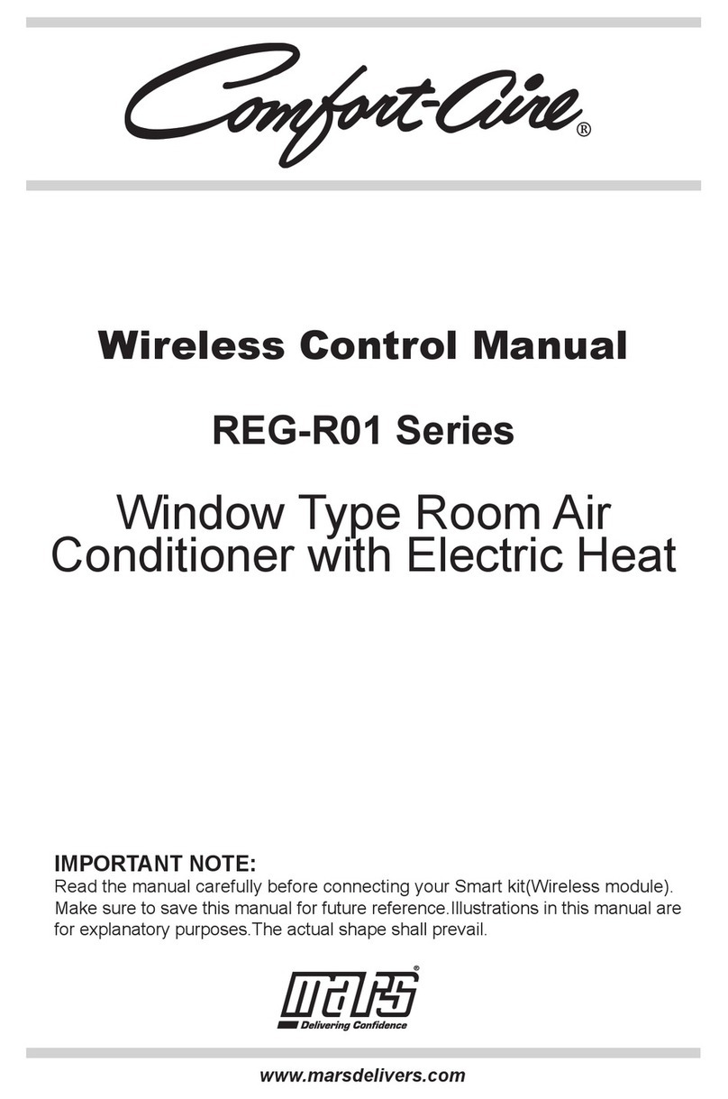Mars Comfort-Aire REG-R01 Series User manual