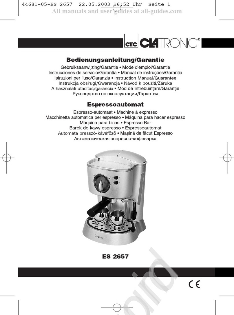 CTC Union CLATRONIC ES 2657 Instruction manual & guarantee