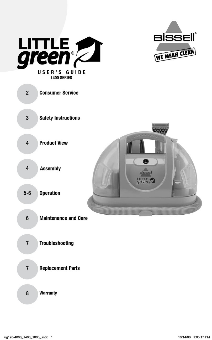 Bissell LITTLE GREEN 1400 SERIES user guide