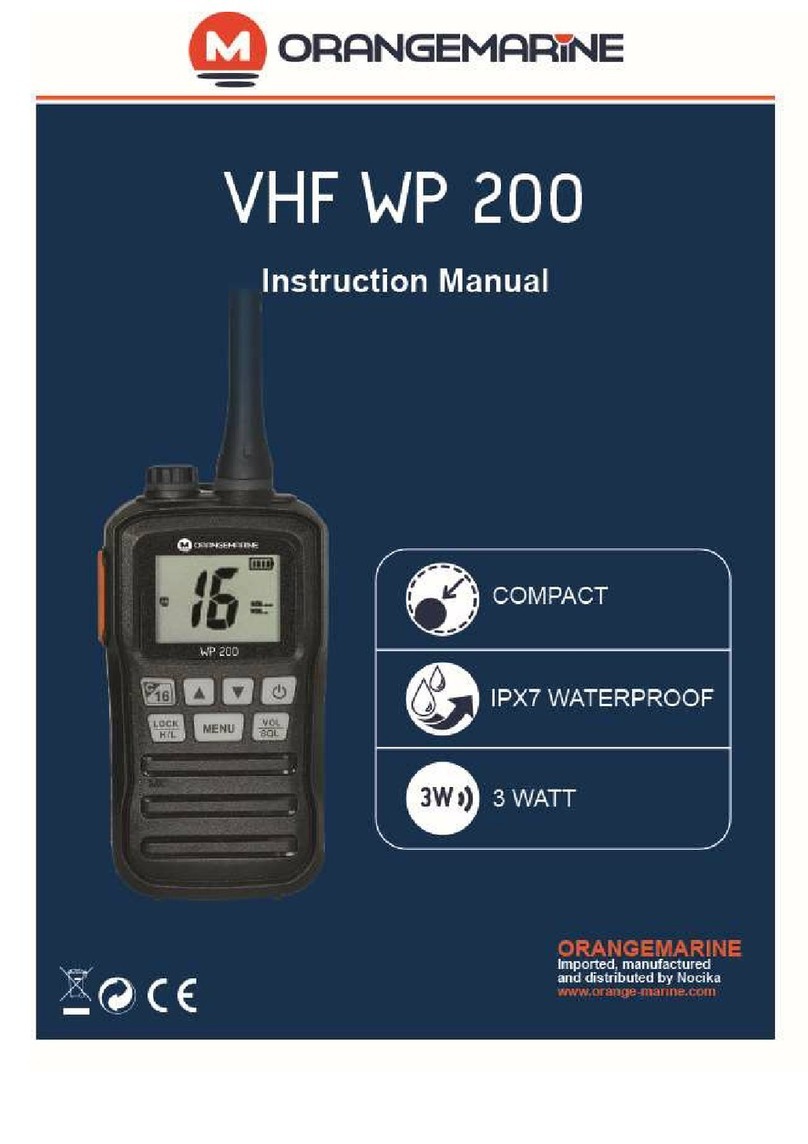 orangemarine VHF WP 200 instruction manual