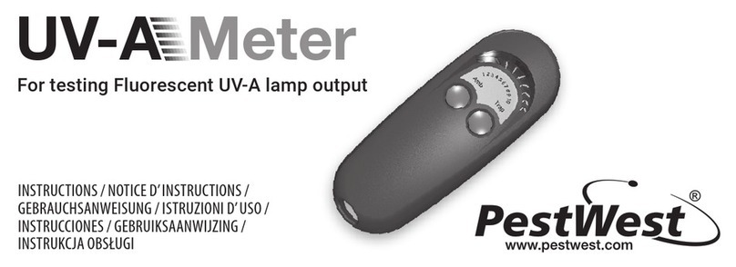 PestWest UV-A METER instructions