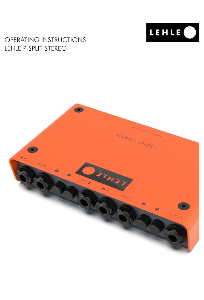 Lehle P-SPLIT STEREO operating instructions